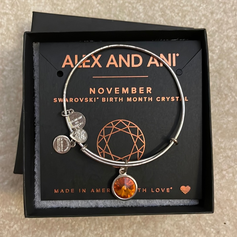 Alex and Ani November Swarovski Bracelet
